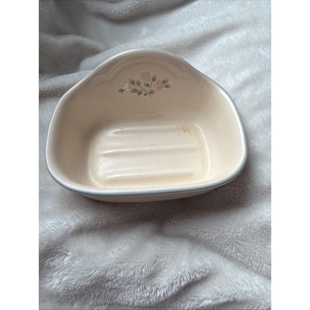 Rare Vintage Pfaltzgraff Remembrance  Soap /Scouring Pad Dish